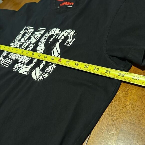 Bass By Ron Bass Rare Graphic Art Inspired Designer Street Wear Mens Shirt XL - Picture 7 of 8